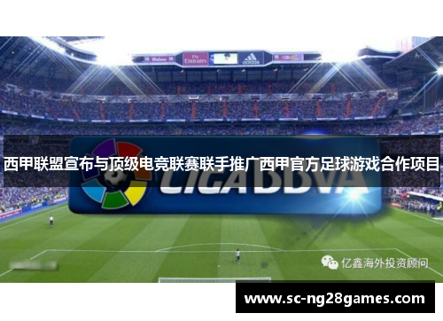 西甲联盟宣布与顶级电竞联赛联手推广西甲官方足球游戏合作项目